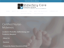 Tablet Screenshot of midwiferycareassociates.com